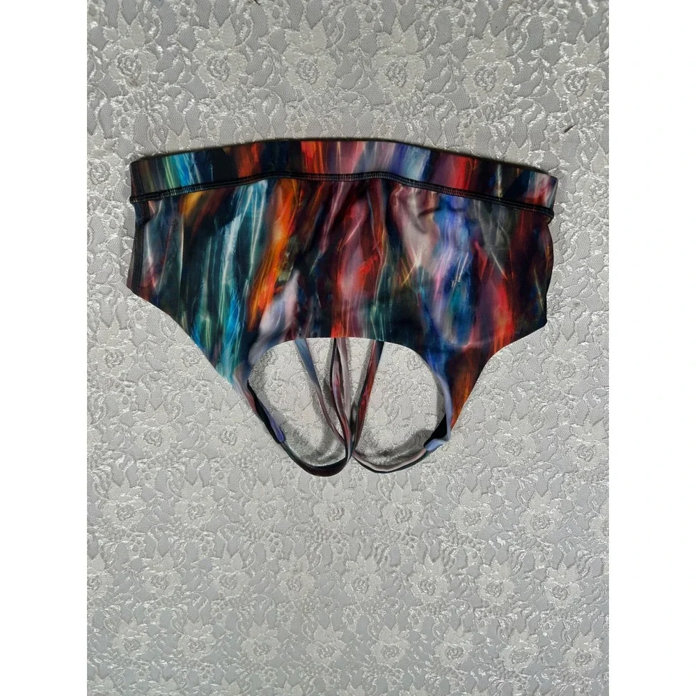 Lululemon Energy Bra Medium Support Chroma Fusion 12 Workout Gym Eclectic Yoga